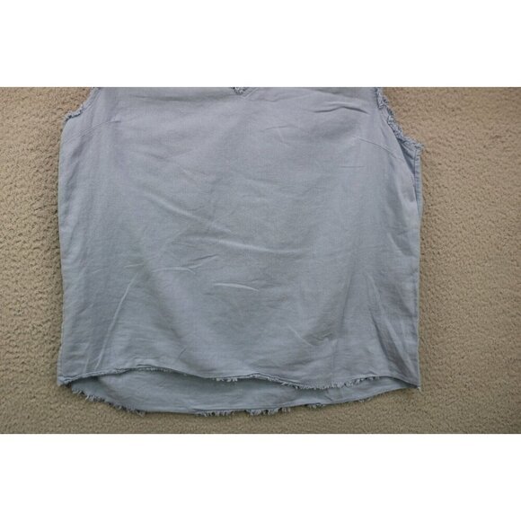 Umgee Sleeveless Fringed Top-Size Large-Boho-Minimalist-Laganlook - Picture 2 of 8